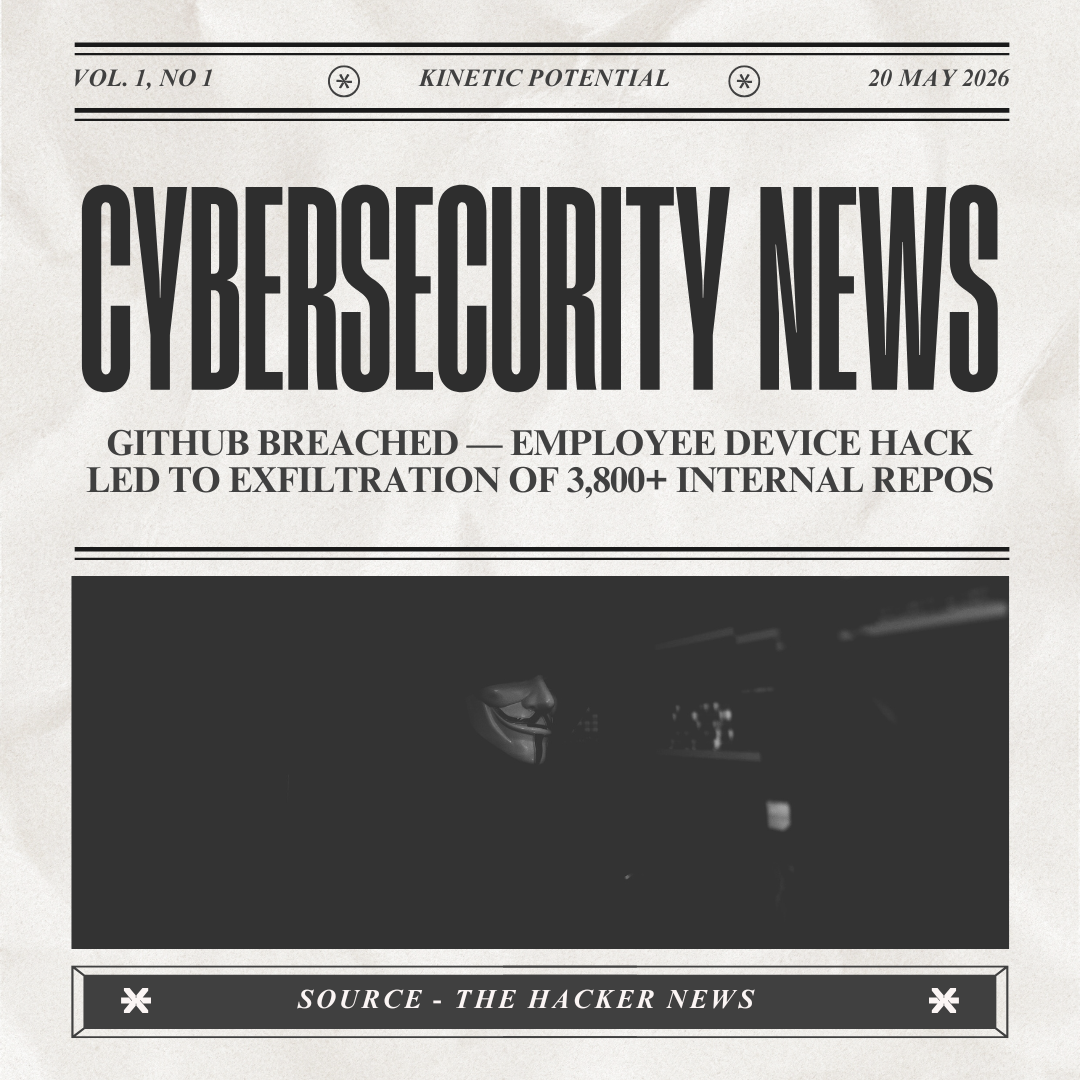 Cybersecurity News Kinetic Potential