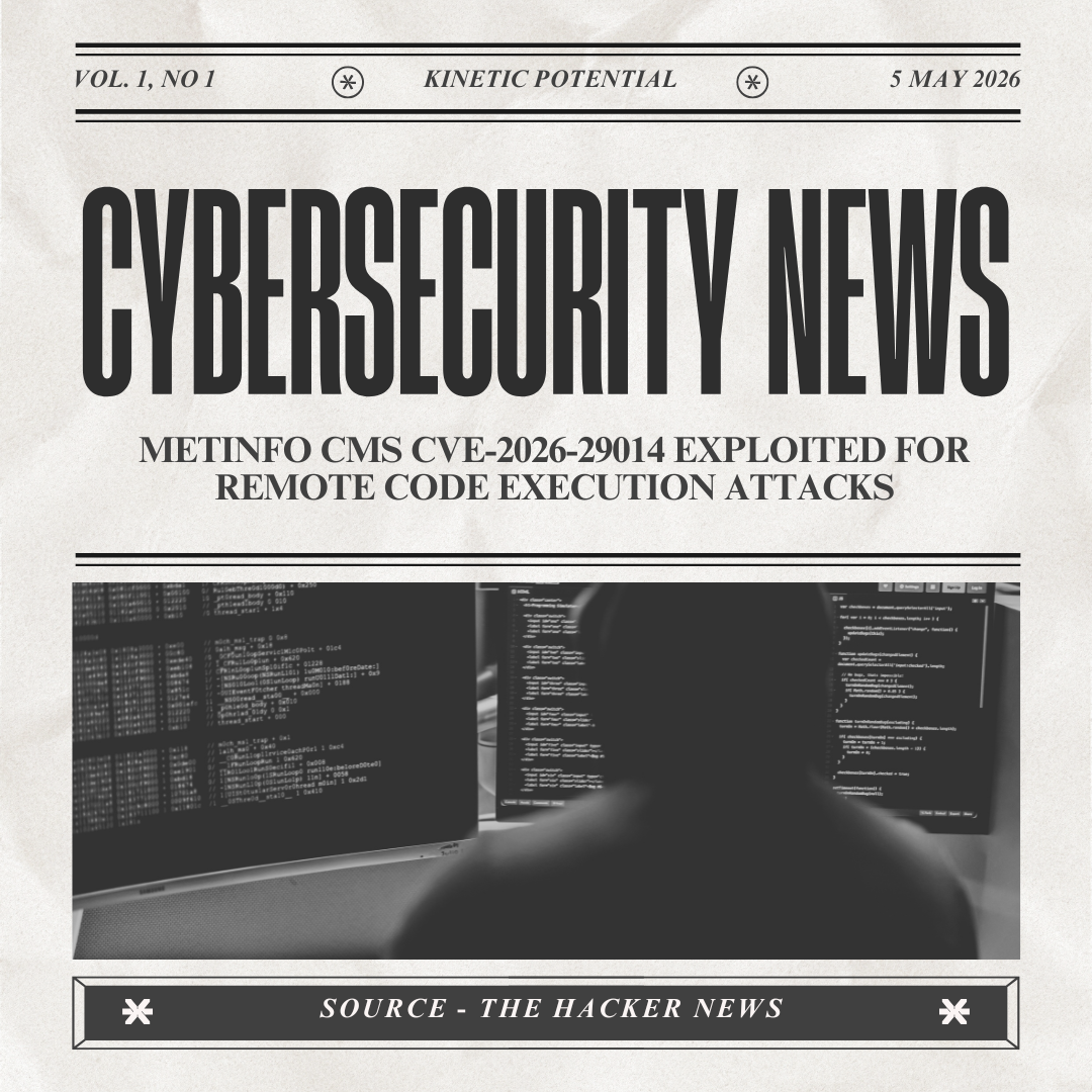 Cybersecurity News Kinetic Potential